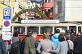 Nostalgic tram in Gmunden Salzkammergut, Upper Austria, Austria